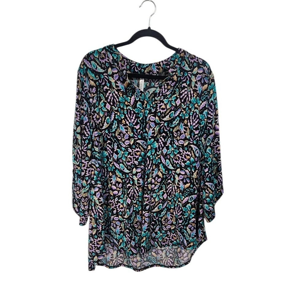 Dear Scarlett Lizzy Blouse Womens XL Multi Color Excellent
